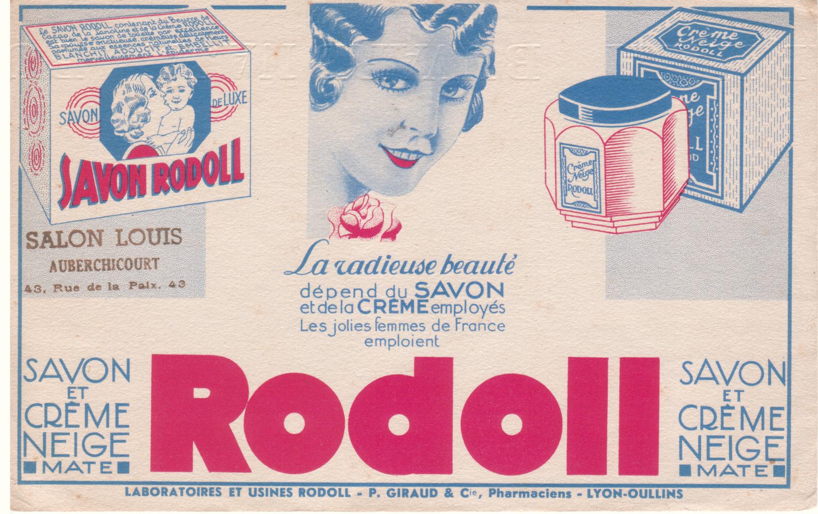 Buvard du clbre bb RODOLL